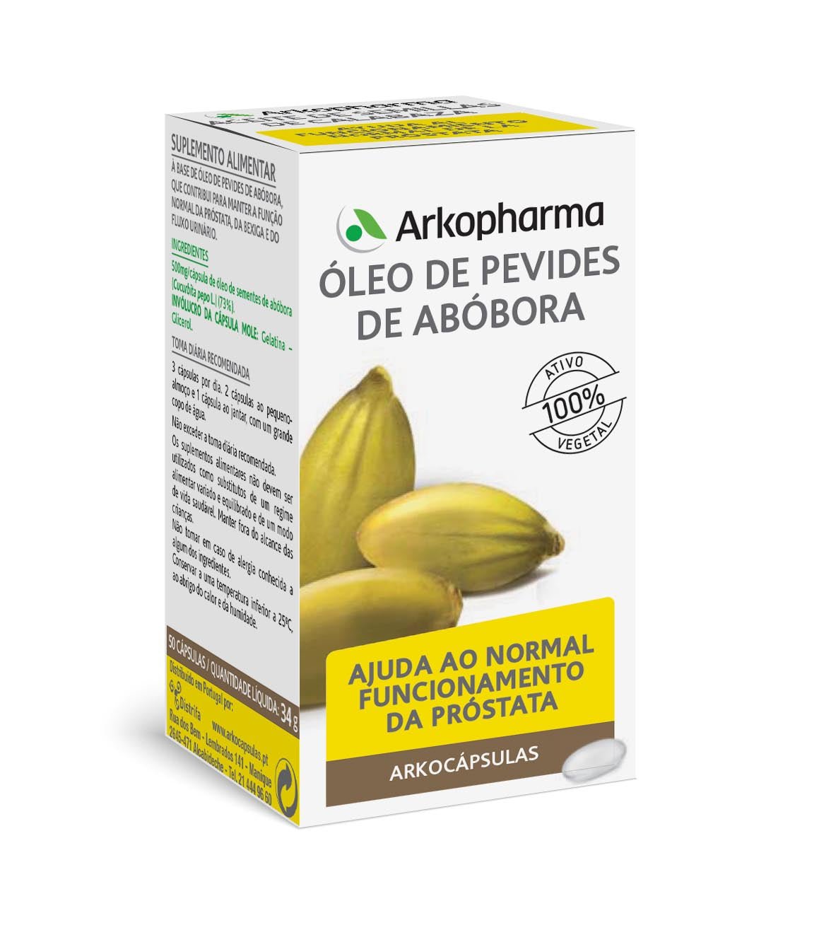 Arkocapsulas Pumpkin Pips Oil (x50 capsules) – Buy Now at Healtsy