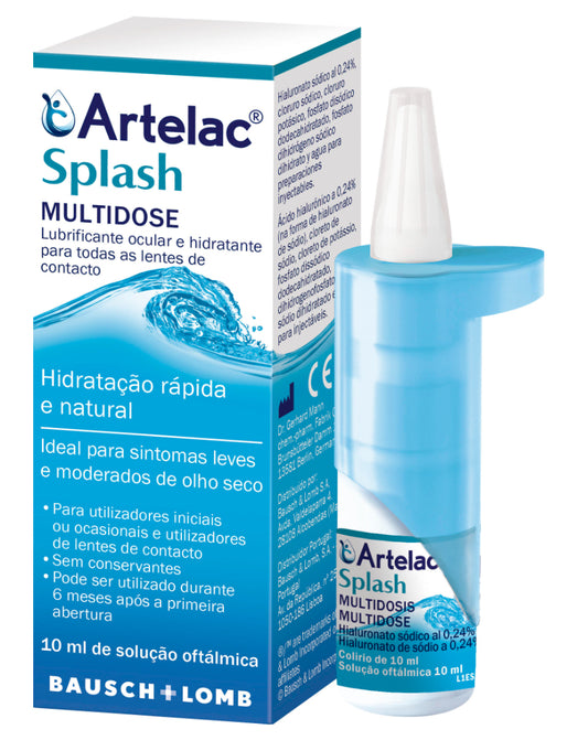 Artelac Splash Multidose Eye Drops - 10ml - Healtsy