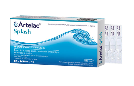 Artelac Splash Single Dose Eye Drops - 0.5ml (x30 units) - Healtsy