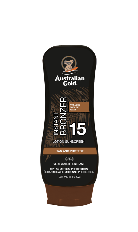 Australian Gold SPF15 Lotion c/ Bronzer - 237ml - Healtsy