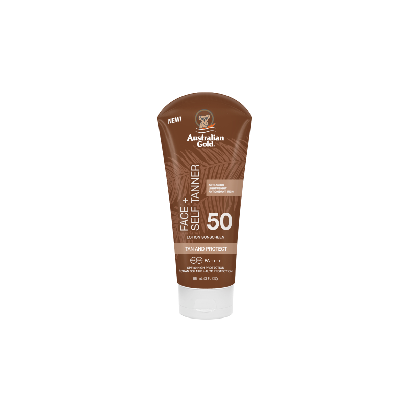 Australian Gold SPF50 Face w/ Self Tanner - 88ml - Healtsy