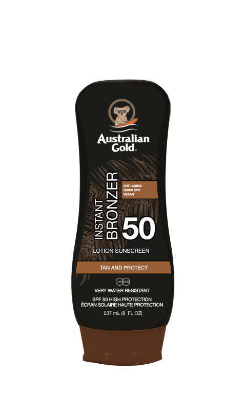 Australian Gold SPF50 Lotion c/ Bronzer - 237ml - Healtsy