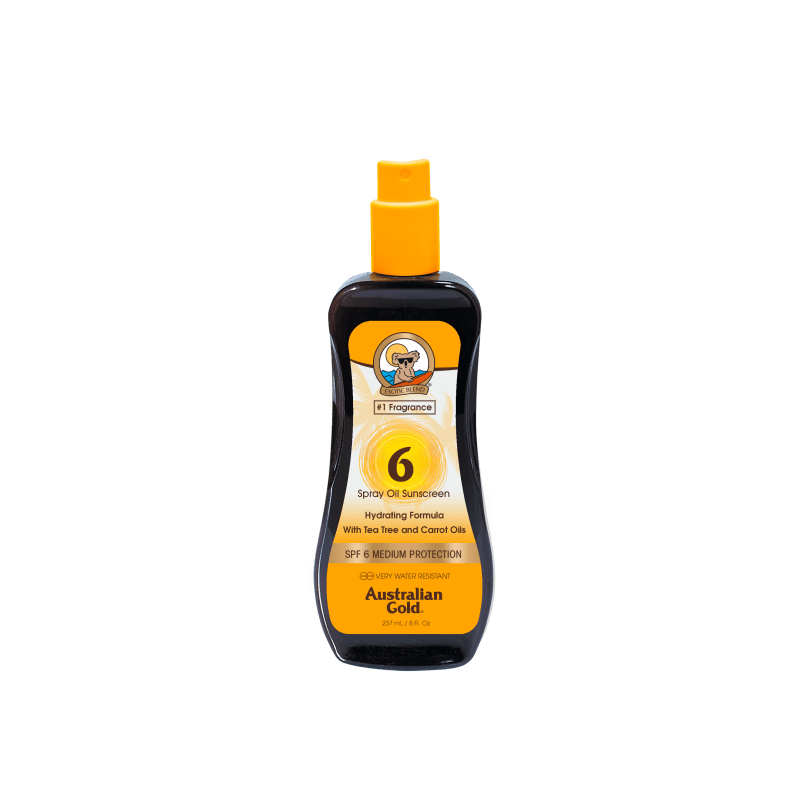 Australian Gold SPF6 Spray Oil w/ Carrot - 237ml – Buy Now at Healtsy