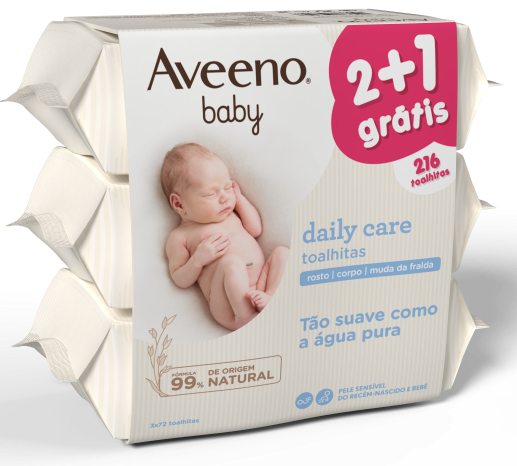 Aveeno Baby Cleaning Wipes (x72 units) Promotional Triple Pack - Healtsy