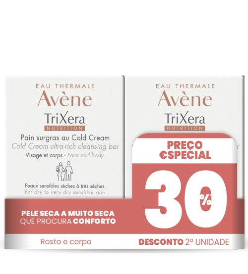 Avene Trixera Nutrition Pain - 100g (x2 units) - Healtsy