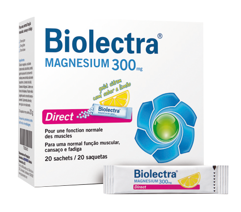 Biolectra Magnesium Sachets 300 Direct (x20 units) - Healtsy