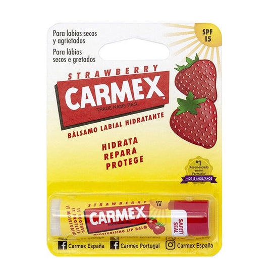 Carmex Lip Moisturizing Stick SPF15 Strawberry - 4.25g – Buy Now at Healtsy