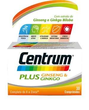 Centrum Plus Ginseng Ginkgo Tablets (x30 units) – Buy Now at Healtsy