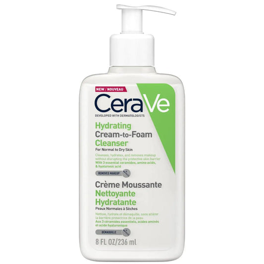 CeraVe Hydrating Cream - to - Foam Cleanser - 236ml – Buy Now at Healtsy