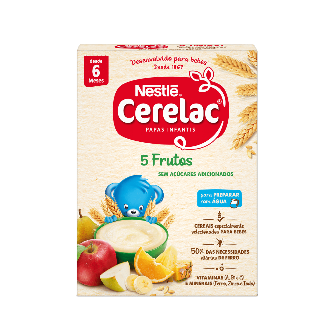 Cerelac Milk Flour 5 Fruits_6M+ - 250g - Healtsy