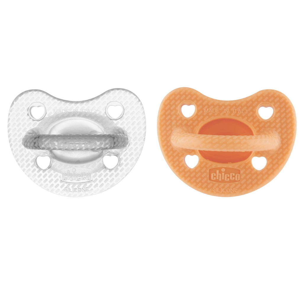 Chicco PhysioForma Luxe_Orange_6-16M (x2 pacifiers) - Healtsy