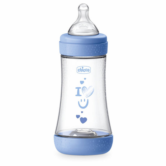 Chicco Bottle Perfect5_Blue - 240ml - Healtsy