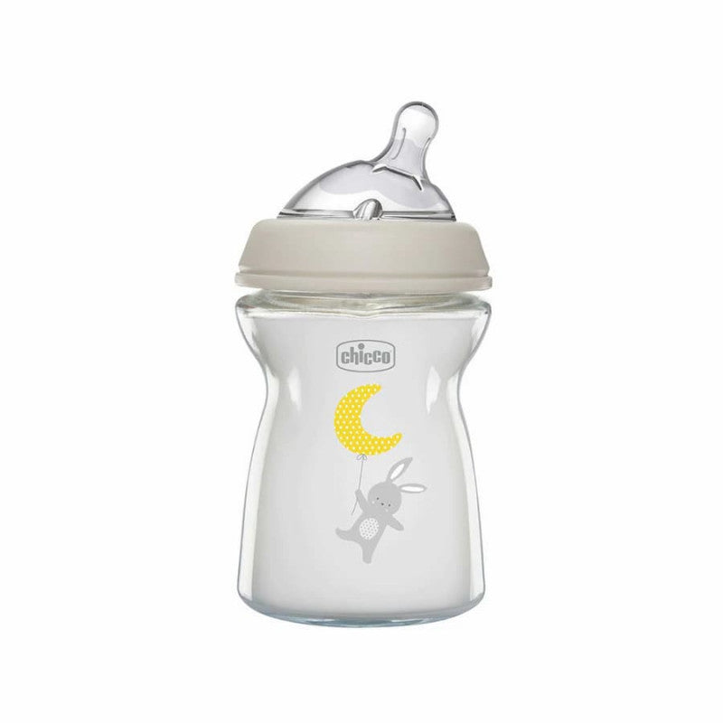 Chicco Natural Feeling Bottle Glass_0M+ - 250ml - Healtsy