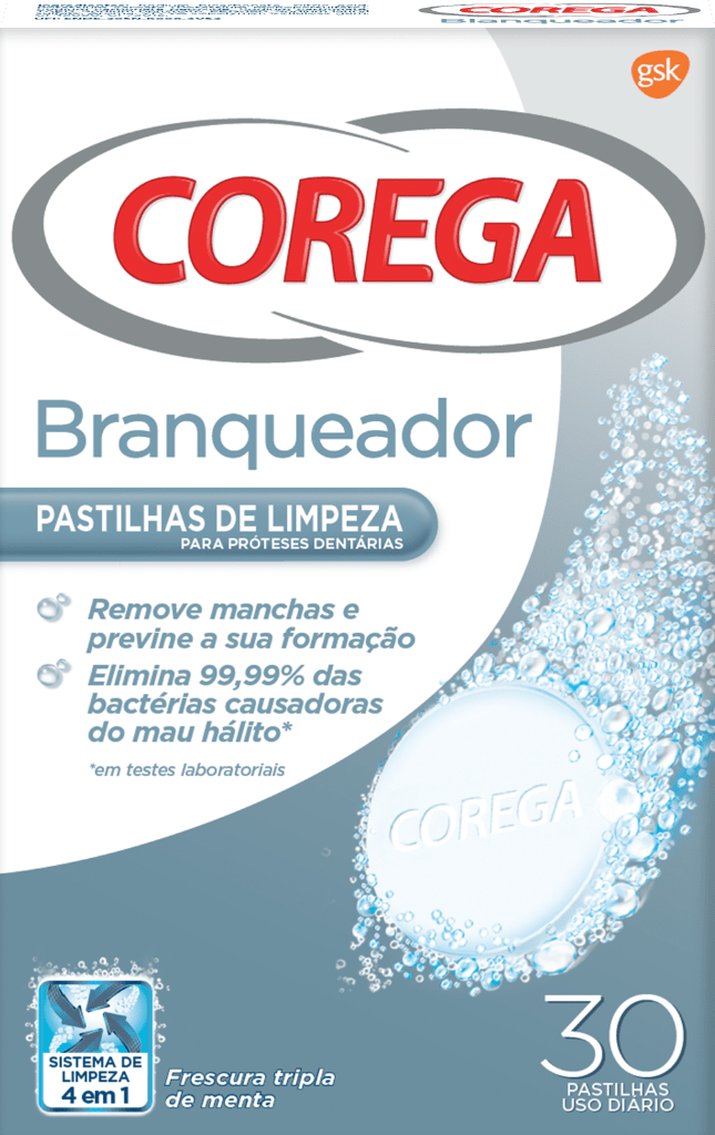 Corega Bleaching (x30 effervescent tablets) – Buy Now at Healtsy