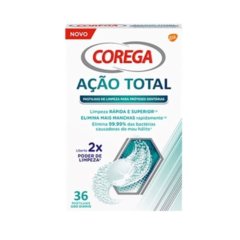 Corega Total Action Max Cleaning (x36 Effervescent Tablets) – Buy Now at Healtsy