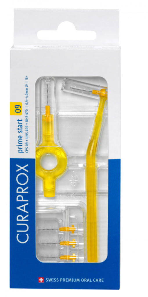 Curaprox Prime Plus Handy Kit Interdental brush CPS 09 with UHS 409 cable (x 5 units) - Healtsy