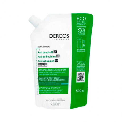 Dercos Anticas Shampoo Dandruff Oleo_ Refill - 500ml - Healtsy