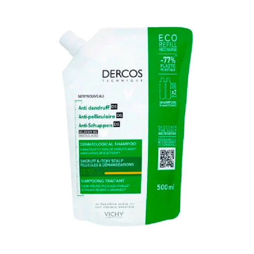 Dercos Antidandruff Shampoo Dry Dandruff_ Refill - 500ml - Healtsy