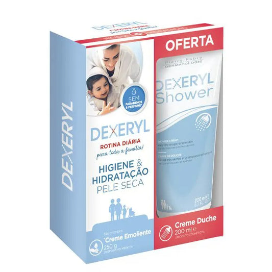 Dexeryl Emollient Cream - 250g + Offer Shower Cream - 200ml - Healtsy