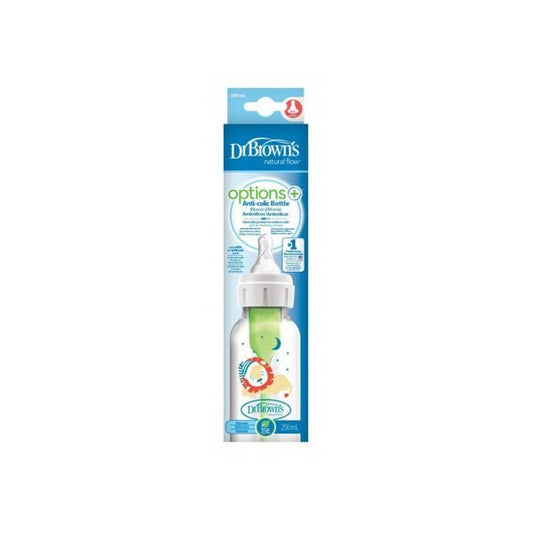 Dr Browns Option Plus Bottle_ Narrow _Silicone Teat_ LION - 250ml – Buy Now at Healtsy