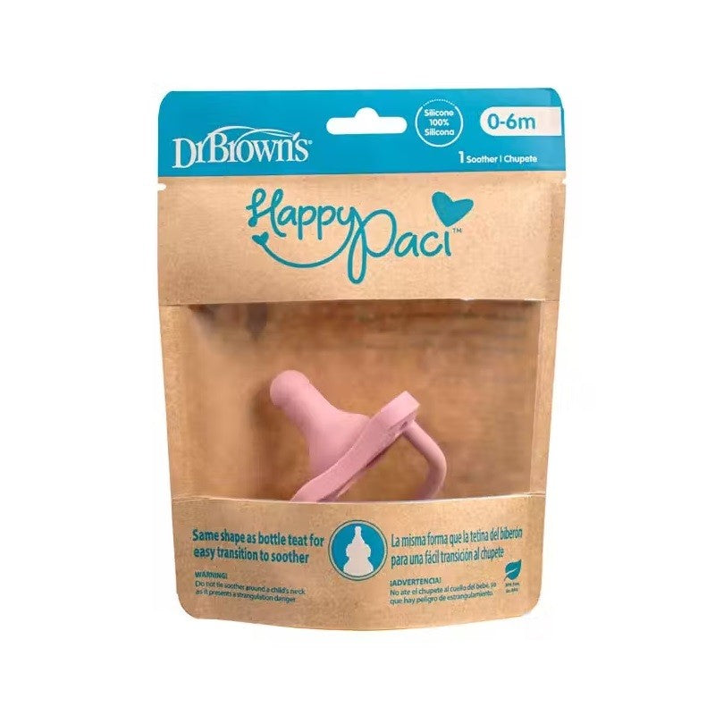 Dr Browns Pacifier Silicone_0-6months_ Pink - Healtsy