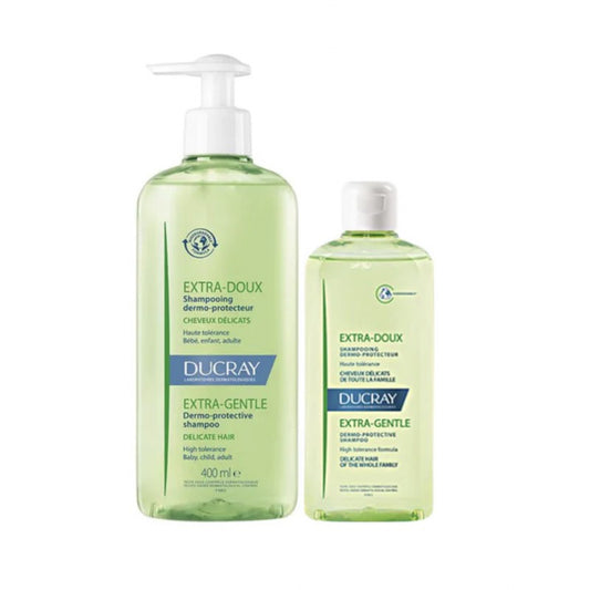 Ducray Extra Doux Shampoo - 400ml + 200ml Offer - Healtsy