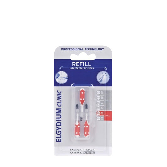Elgydium Clinic Refill Brush_ Red (x3 units) – Buy Now at Healtsy