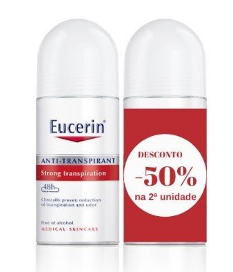 Eucerin Antiperspirant 48h Roll On - 50ml (DUO with 50% discount on 2nd package) – Buy Now at Healtsy