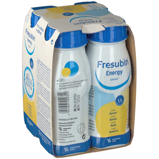 Fresubin Energy Drink Banana - 200ml (x4 units) - Healtsy