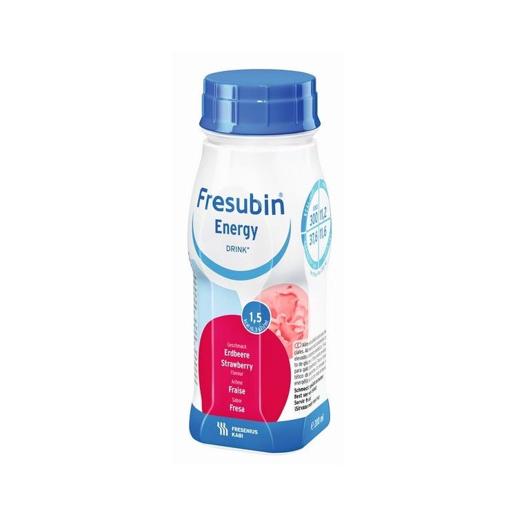 Fresubin Energy Drink STRAWBERRY Solution - 200 ml (x4 units) – Buy Now at Healtsy