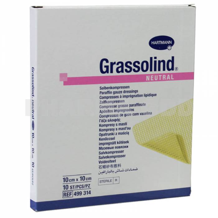 Grassolind Compress Ointment - 10x10cm (x10 units) – Buy Now at Healtsy