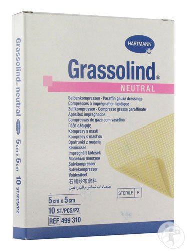 Grassolind Compress Ointment - 5x5cm (x10 units) – Buy Now at Healtsy