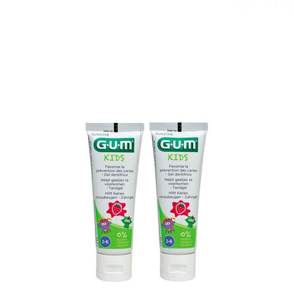 Gum Kids Strawberry Toothpaste - 50ml (Double Pack) - Healtsy