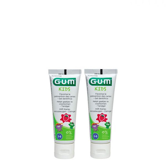Gum Kids Strawberry Toothpaste - 50ml (Double Pack) - Healtsy
