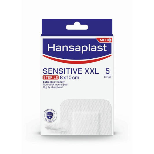 Hansaplast Med Sensitive Dressing_ XXL - 8x10cm (x5 units) - Healtsy