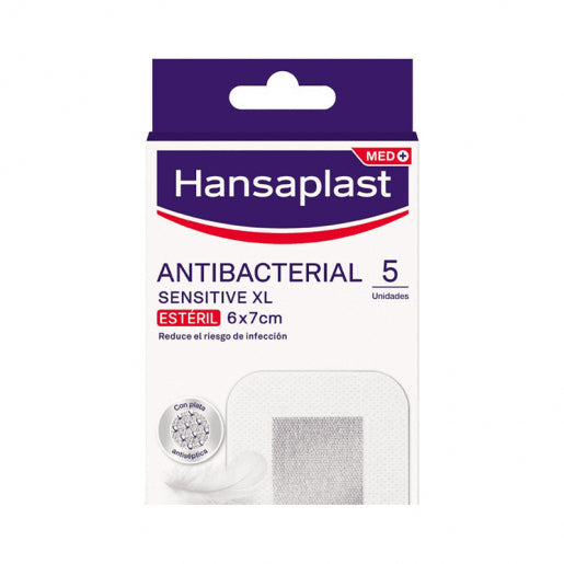 Hansaplast Med Sensitive Dressing XL_ 6x7cm (x5 units) - Healtsy