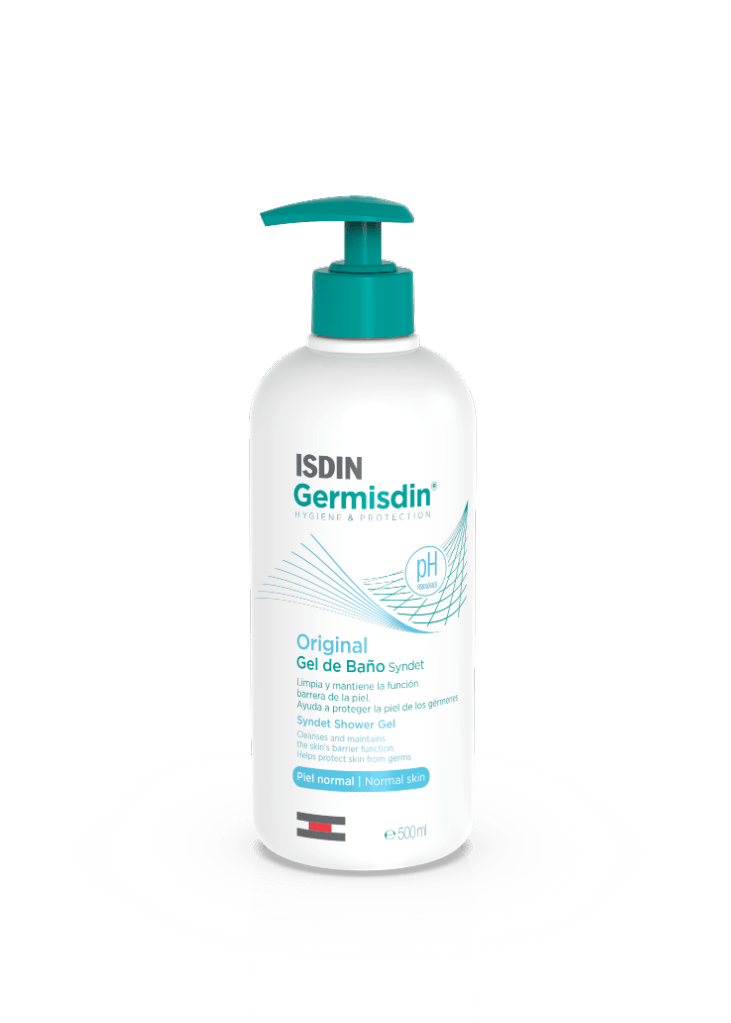 Isdin Germisdin Antiseptic Liquid Soap Dispenser - 500ml – Buy Now at Healtsy