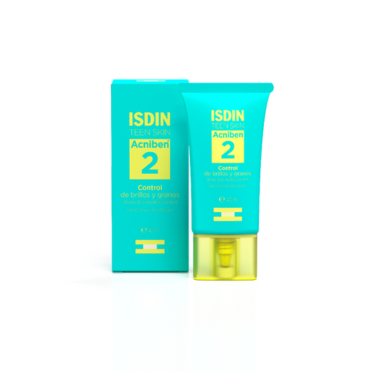 Isdin Teen Skin Acniben Gel Cream - 40ml Acne Treatment - Healtsy