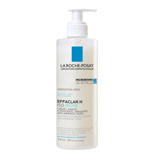 La Roche-Posay Effaclar H Isobiome Cleansing Cream - 390ml - Healtsy