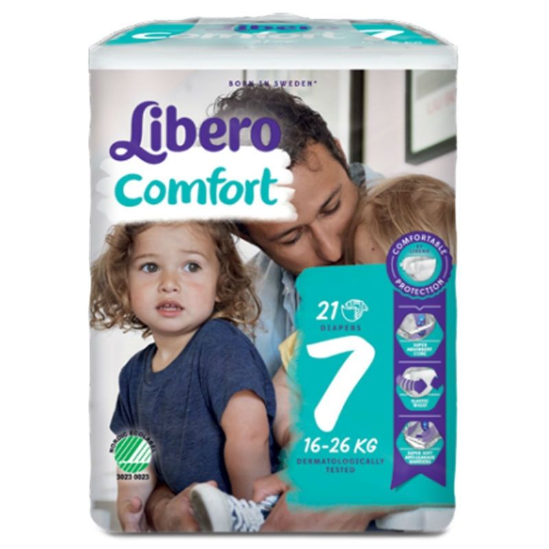 Libero Comfort _ Size 7_ Diapers_ 16 - 26kg – Buy Now at Healtsy