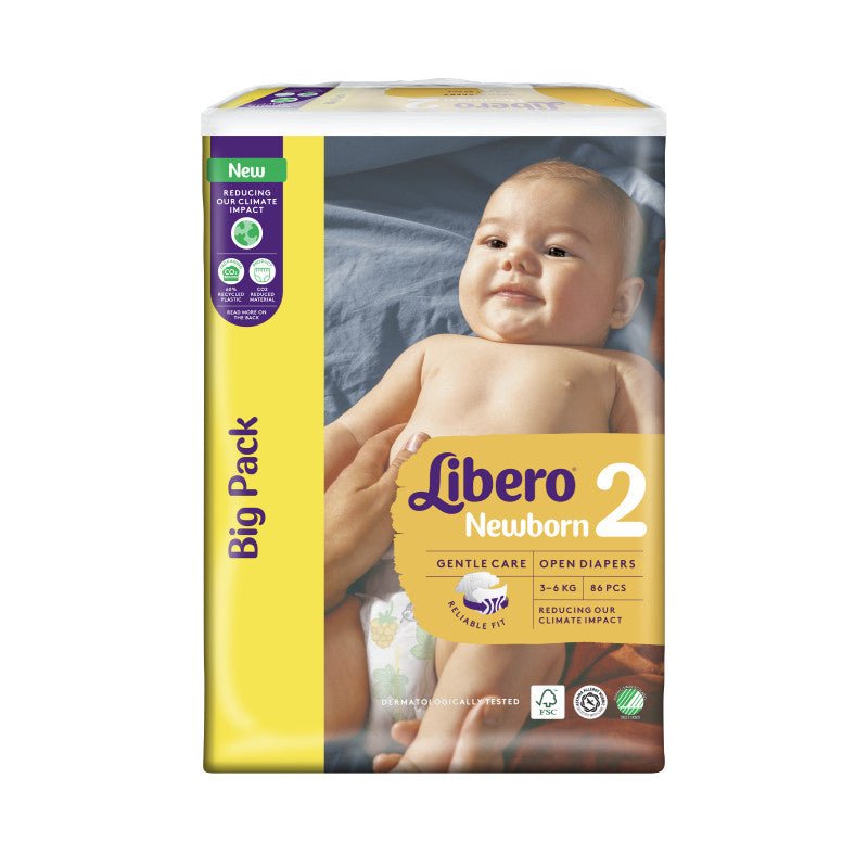 Libero Newborn_Size 2 _ 3 - 6Kg (x86 diapers) – Buy Now at Healtsy
