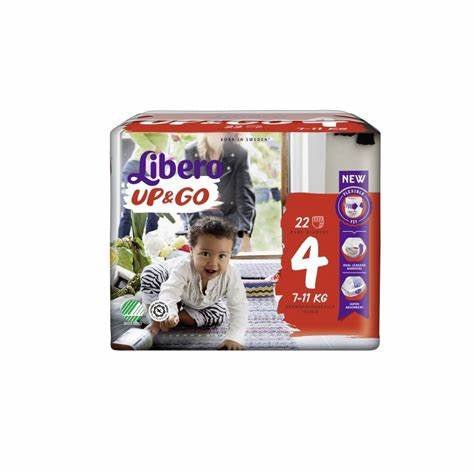 Libero Up & Go Diapers_ Size 4_ 7/11 Kg (x22 units) – Buy Now at Healtsy