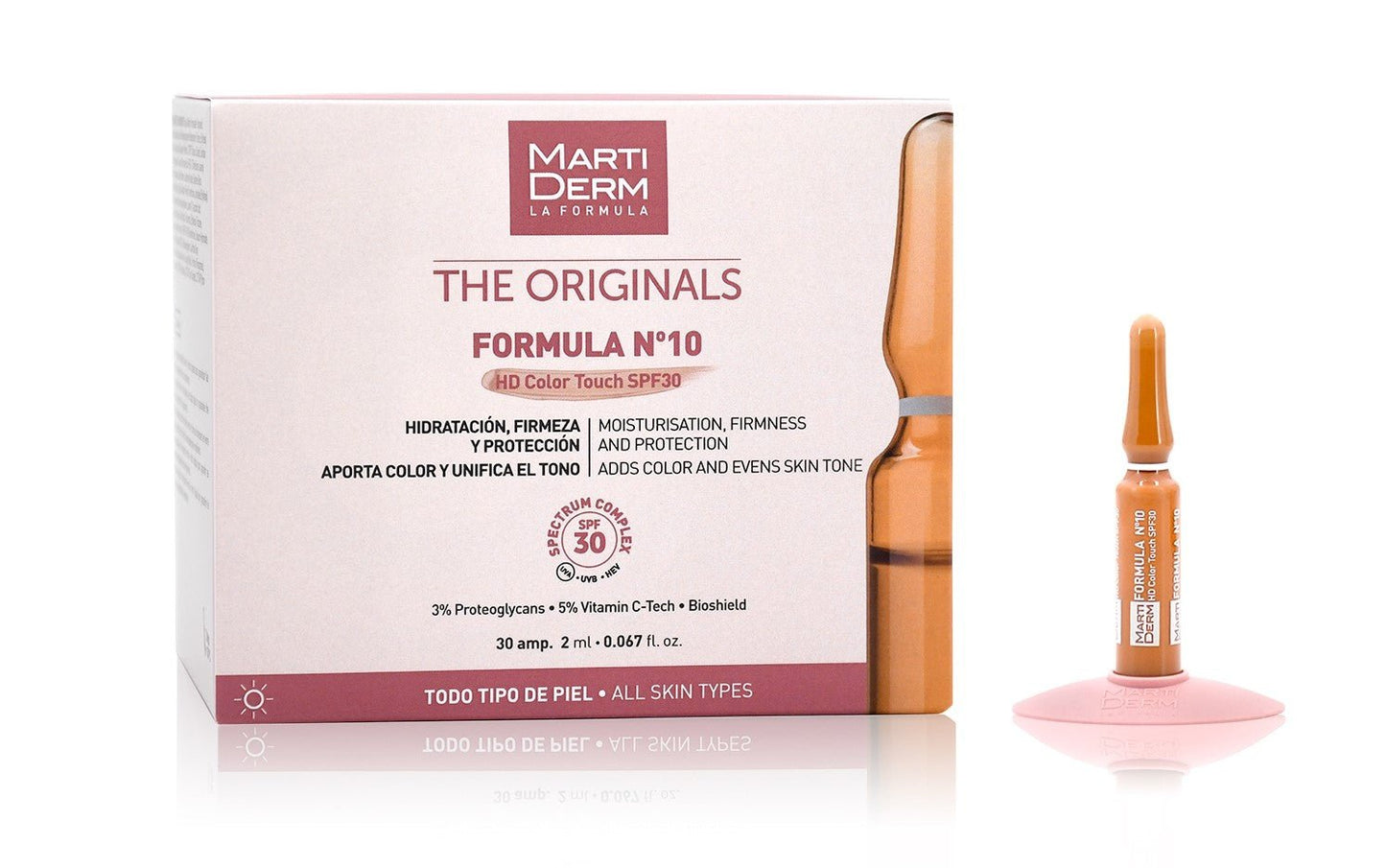 Martiderm Formula N10 HD Color Touch SPF30 (x30 ampoules) – Buy Now at Healtsy