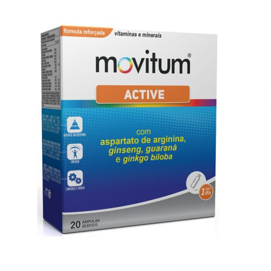 Movitum Active (x20 drinkable ampoules) - Healtsy