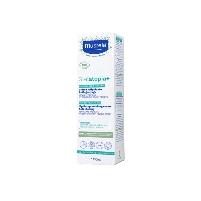 Mustela For Atopic Stelatopia Lipid Replenishing Cream - 150ml – Buy Now at Healtsy