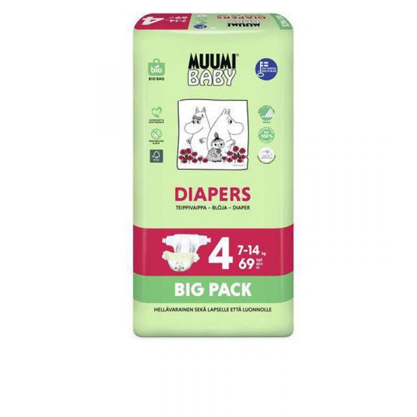 Muumi Baby Diaper_ Size4_ 7-14Kg (x69 units) - Healtsy