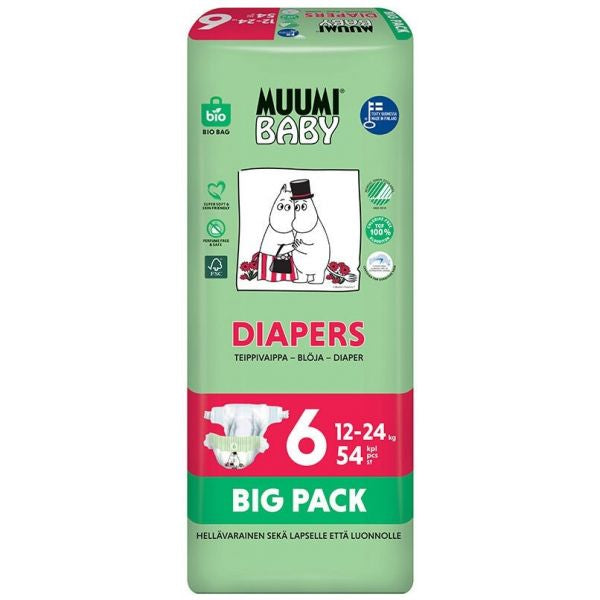Muumi Baby Diaper_ Size 6_ 12-24Kg (x54 units) - Healtsy