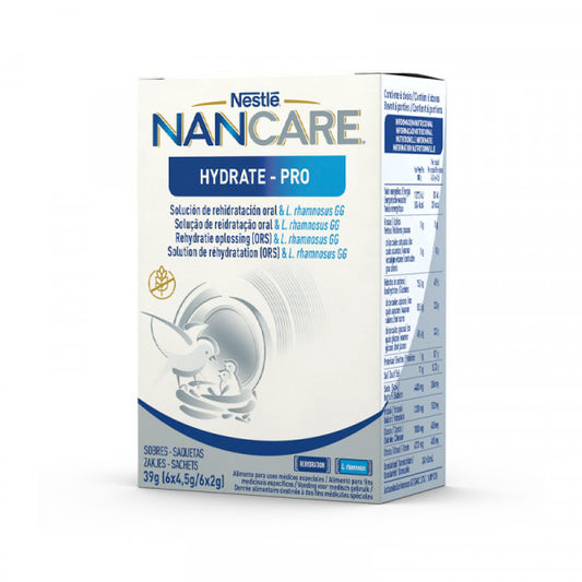Nancare Hydrate Pro: 4.5g x 6 sachets + 2g 6 sachets - Healtsy