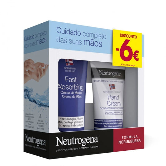 Neutrogena Hands Light Texture - 75ml + Concentrated Cream - 50ml - Healtsy