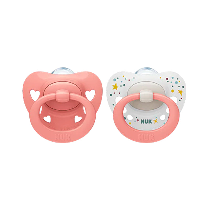 Nuk Family Love Silicone Pacifier_ Size1_ 0-6M (x2units) - Healtsy